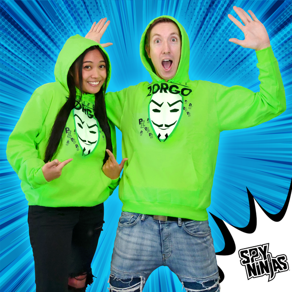 Project Zorgo™ Adult Hoodie - Neon Green | Spy Ninjas Store