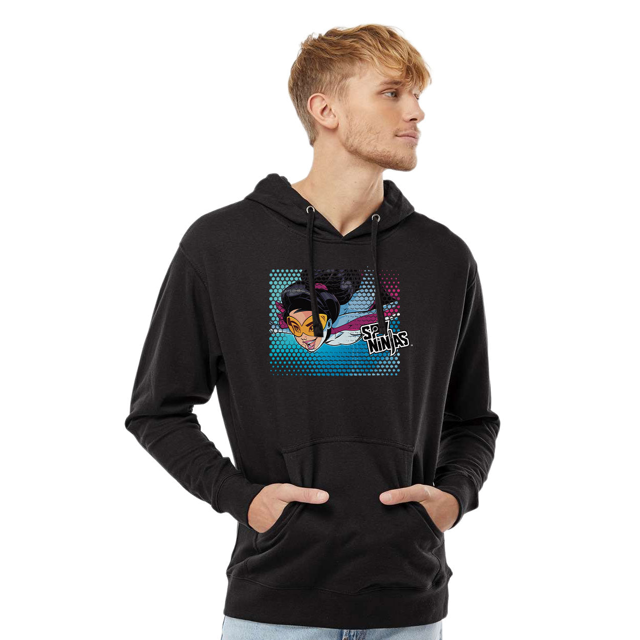 【SHiiho】 SPY NINJAS VY SWOOP MIDWEIGHT HOODED SWEATSHIRT