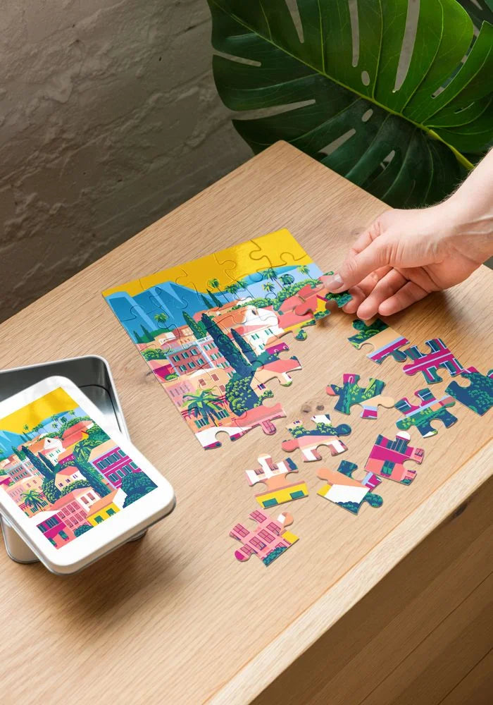 Jigsaw Puzzle with Tin