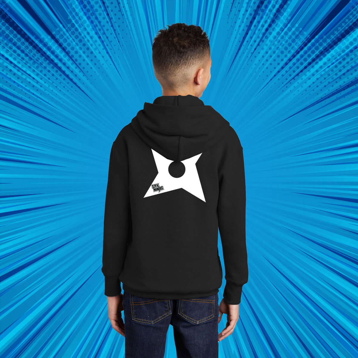 SPY NINJAS LOGO / SHURIKEN YOUTH CORE FLEECE PULLOVER HOODED SWEATSHIRT