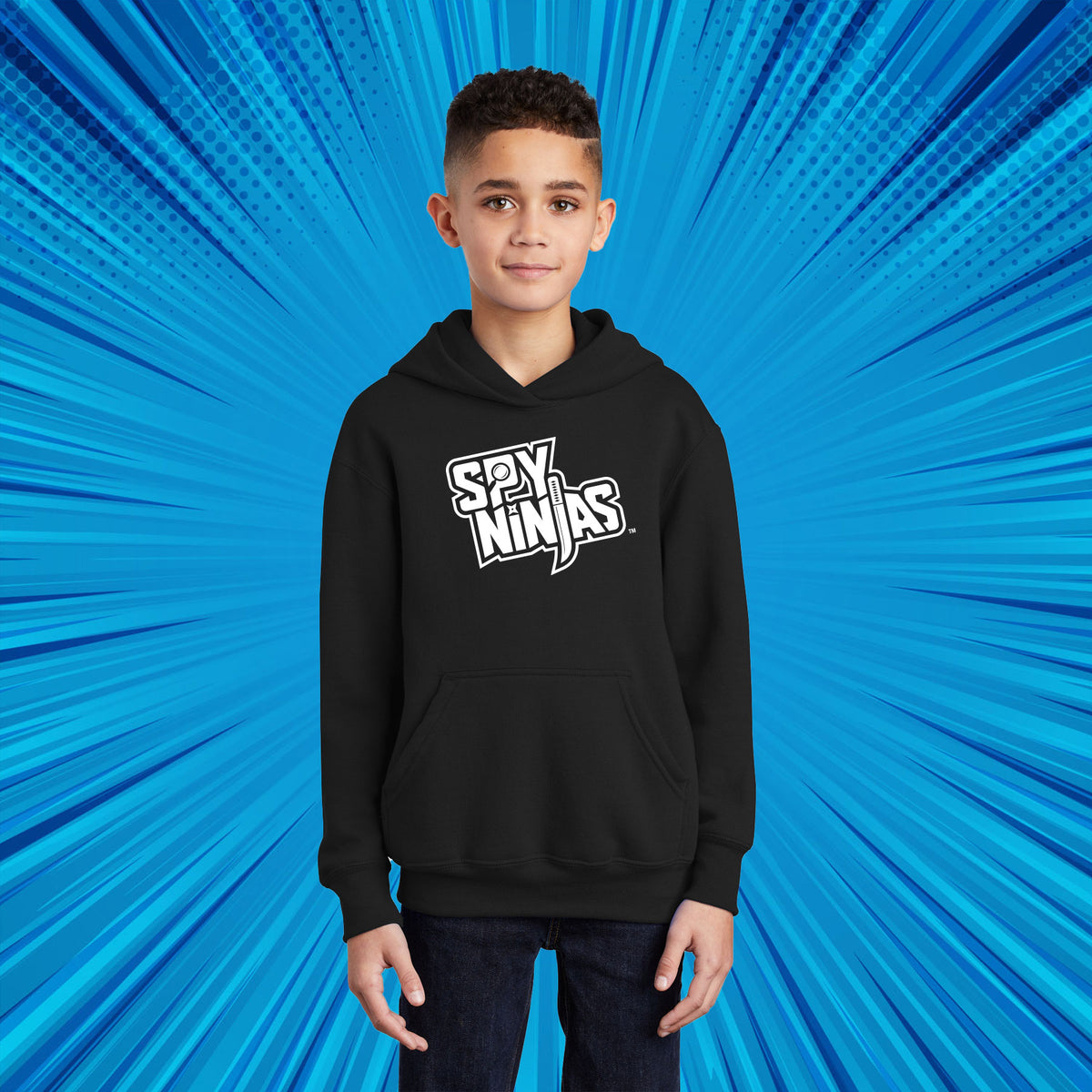 SPY NINJAS LOGO / SHURIKEN YOUTH CORE FLEECE PULLOVER HOODED SWEATSHIRT