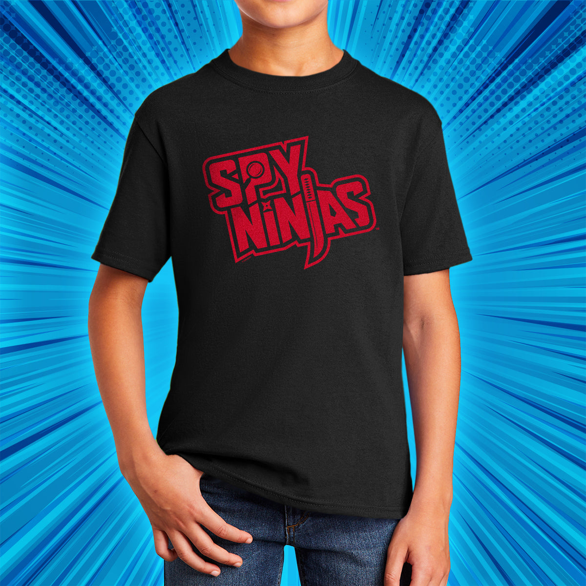 Spy Ninjas Youth Short Sleeve T-Shirt - Black