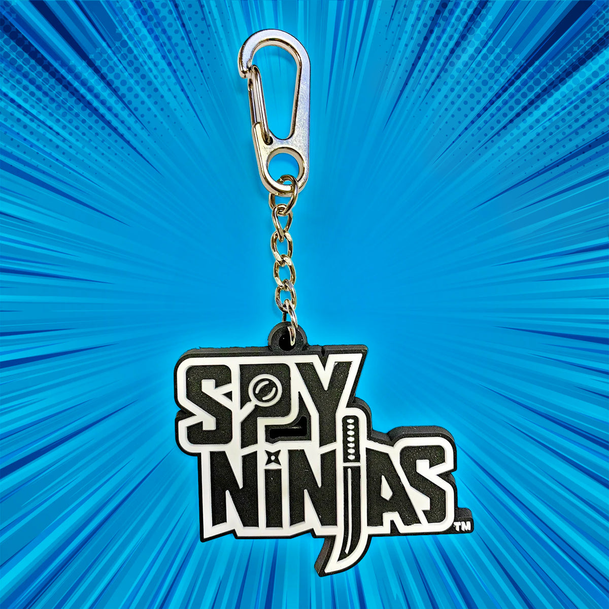 Spy Ninjas Keyring with Carabiner Clip - Silicone