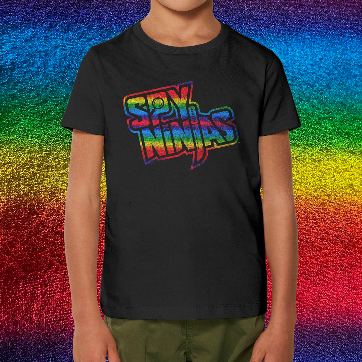 Spy Ninjas Foil Youth SS T-Shirt - Black