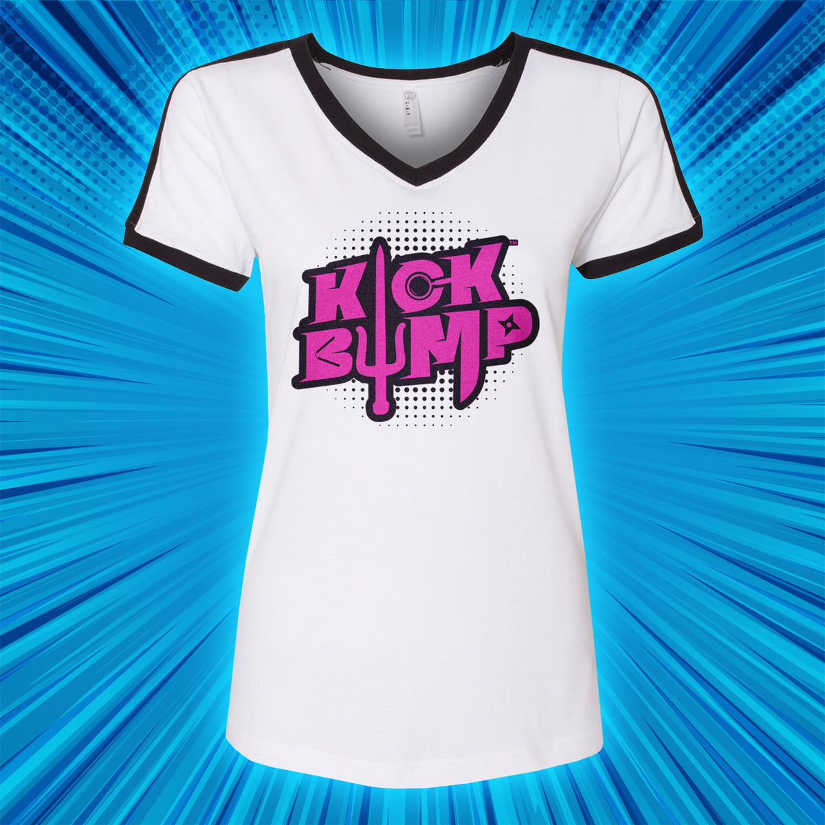 Kick Bump Girls Short Sleeve V Neck