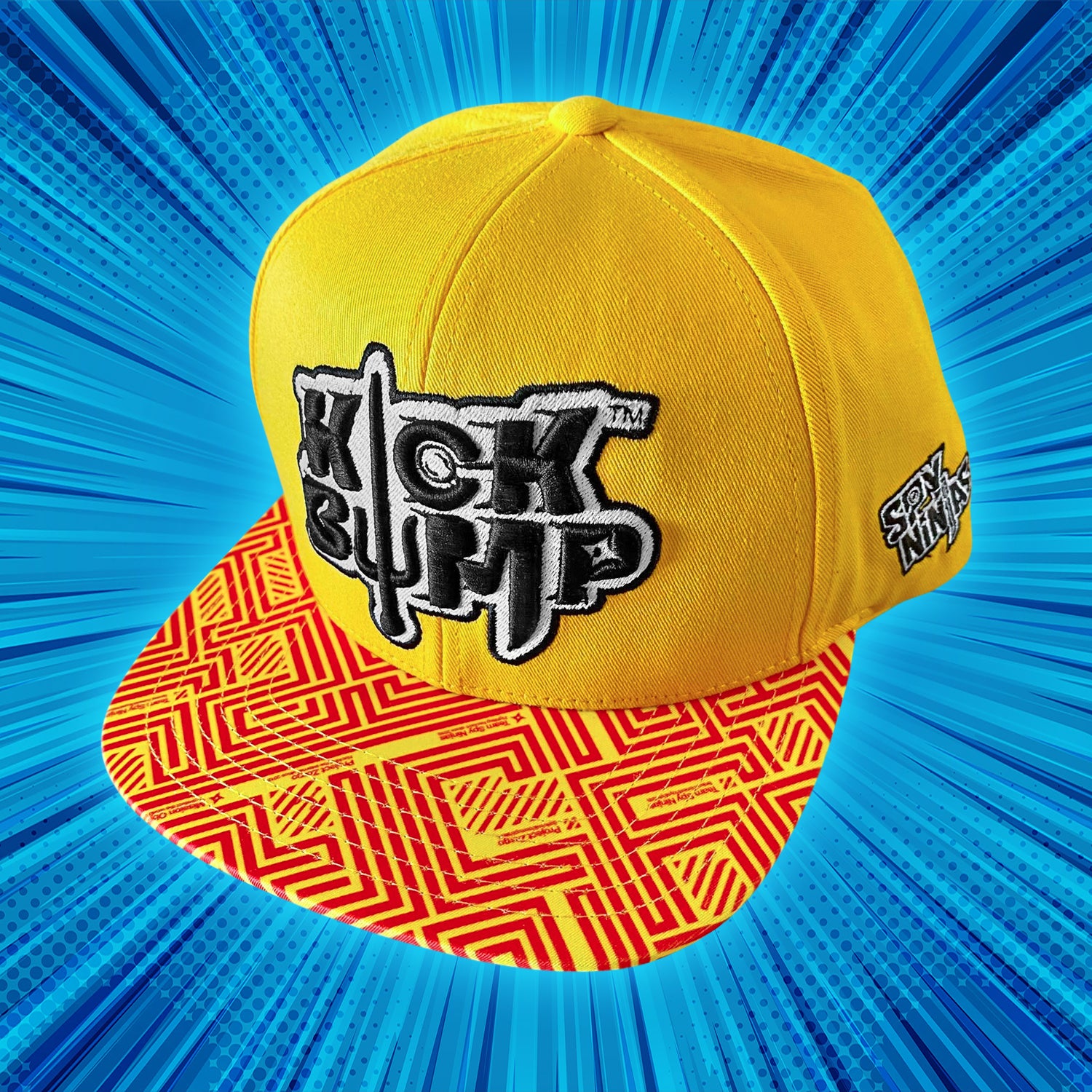 Kick Bump Cap with Snapback and Flat Peak