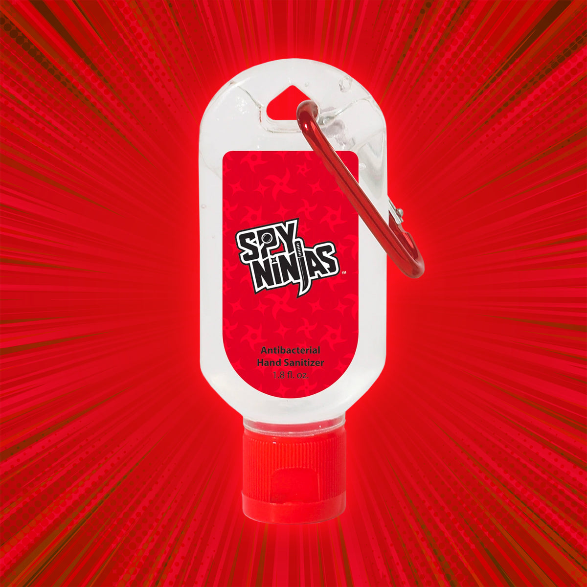 Spy Ninjas Hand Sanitizer with Carabiner - 1.8 oz