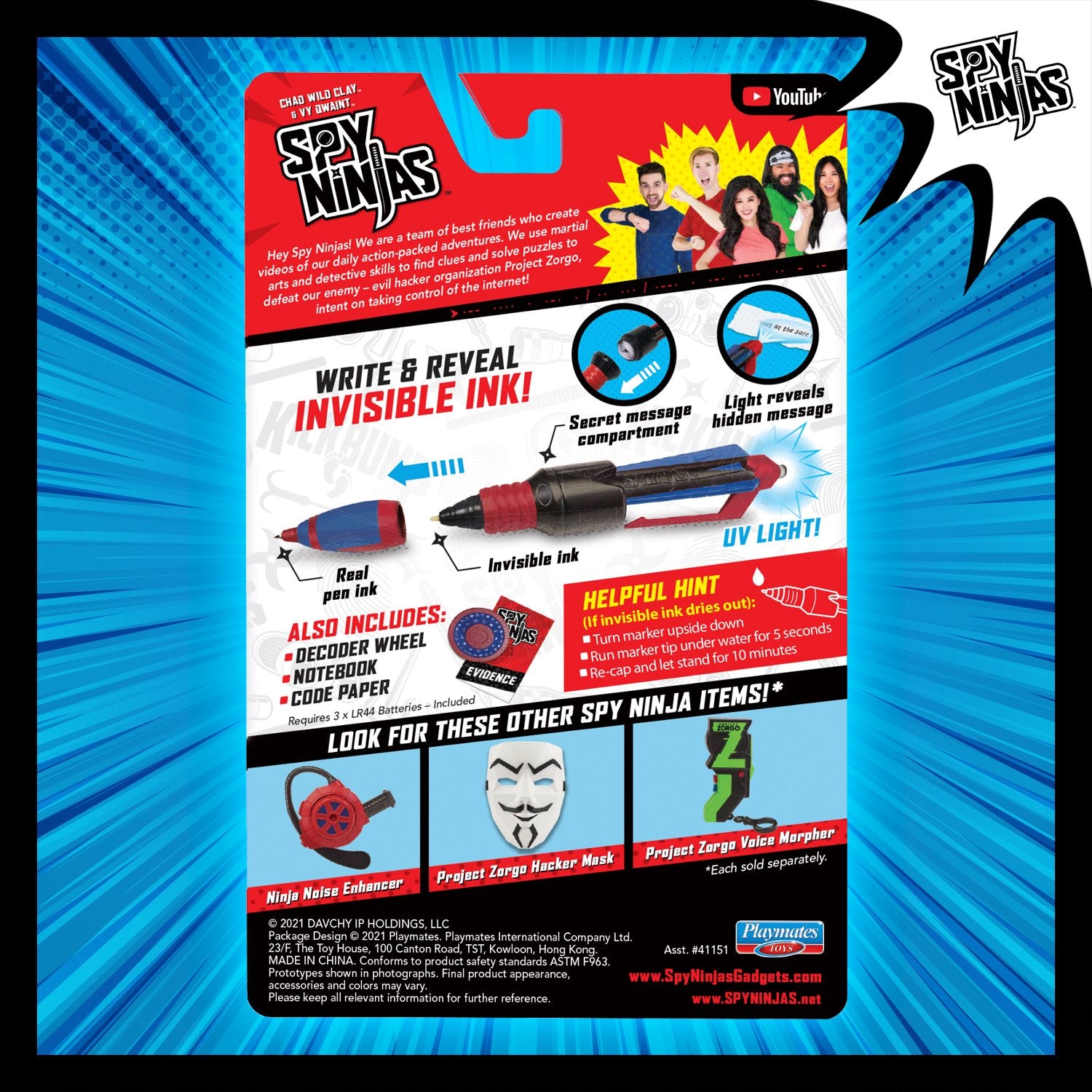 spy gear Spy Ninjas Secret Message Spy Gear