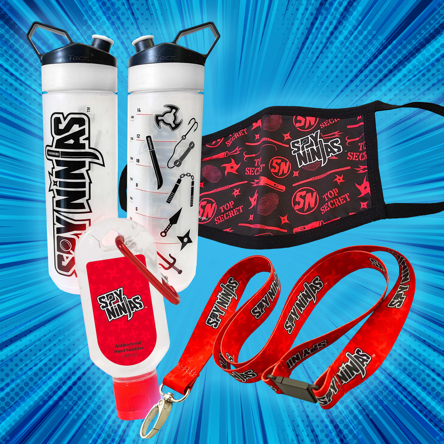 Spy Ninja Active Water Bottle | Spy Ninjas Store Red