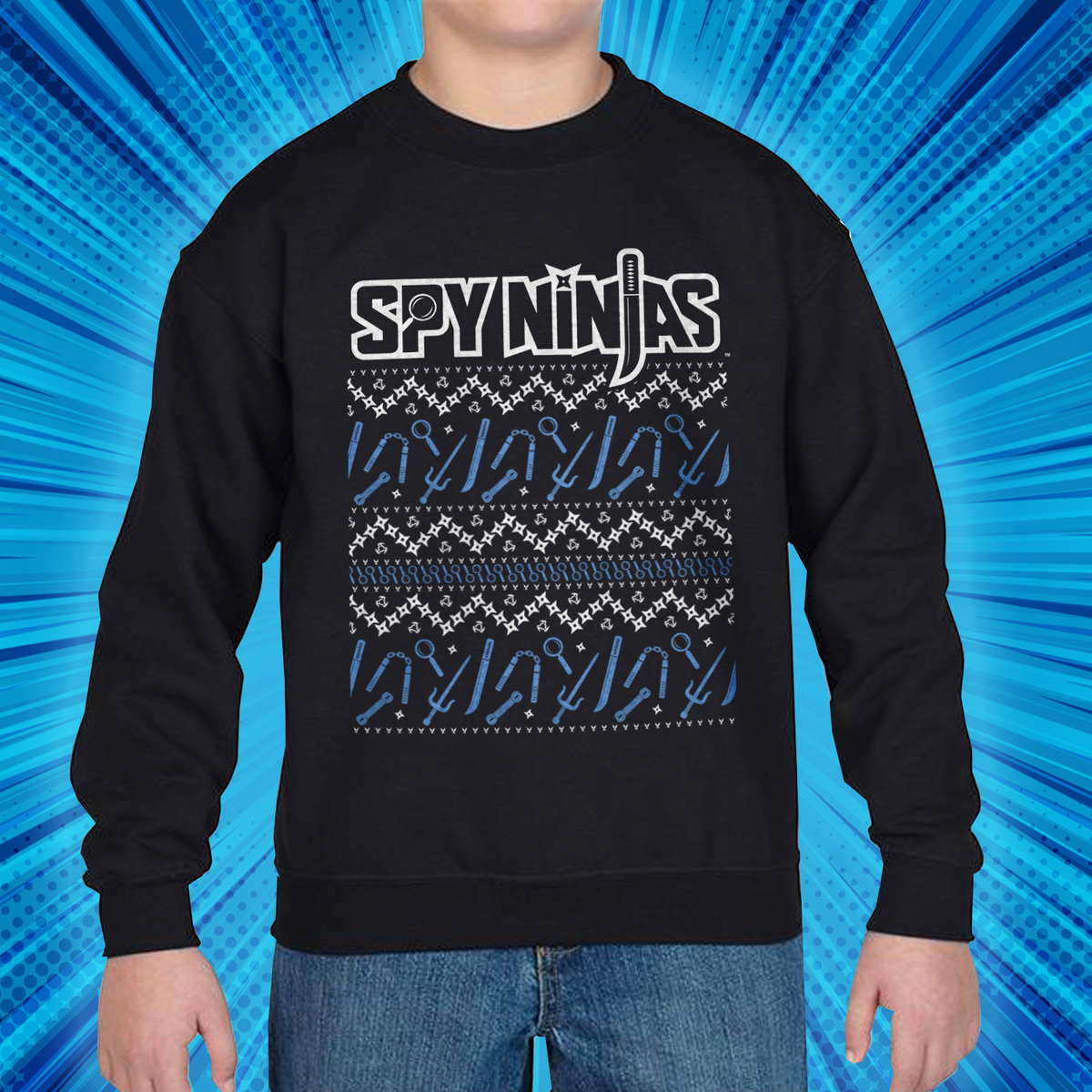 Spy Ninjas Sweater - Youth Black