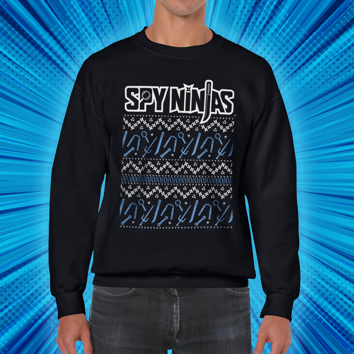 Spy Ninjas Sweater - Adult Black