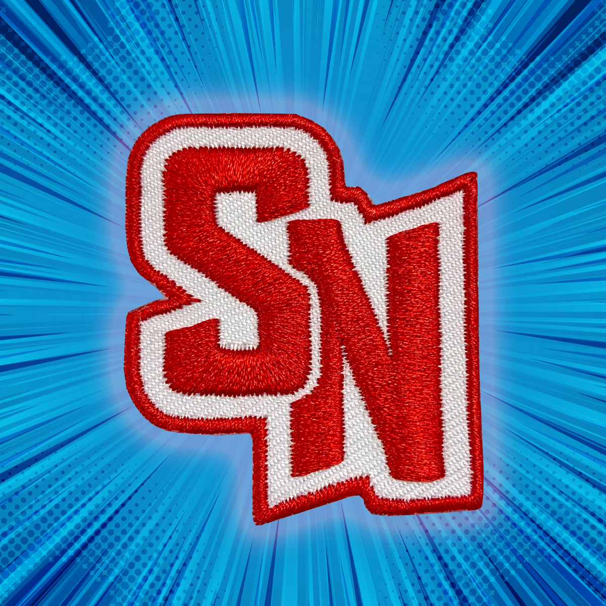 SN Embroidered Patch 1.5&quot; wide - Core Red