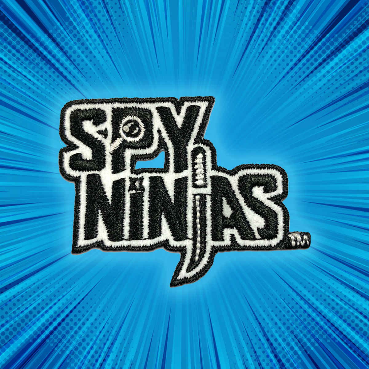Spy Ninjas Embroidered Patch 2&quot; wide - Black