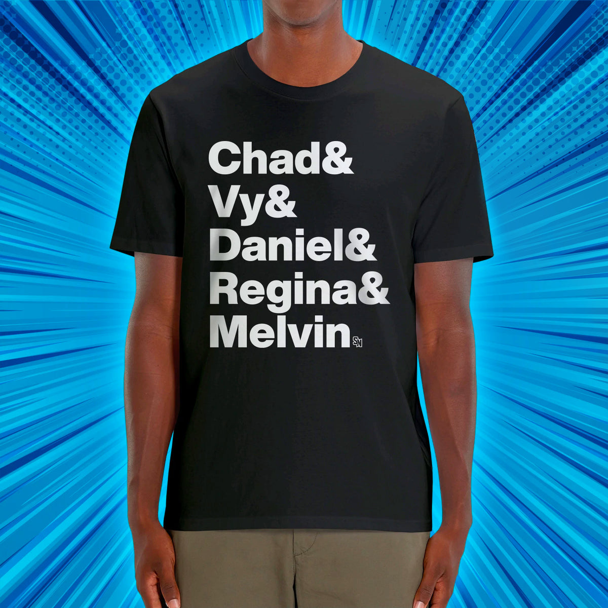 Chad &amp; Vy &amp; Daniel &amp; Regina &amp; Melvin Adult T-shirt