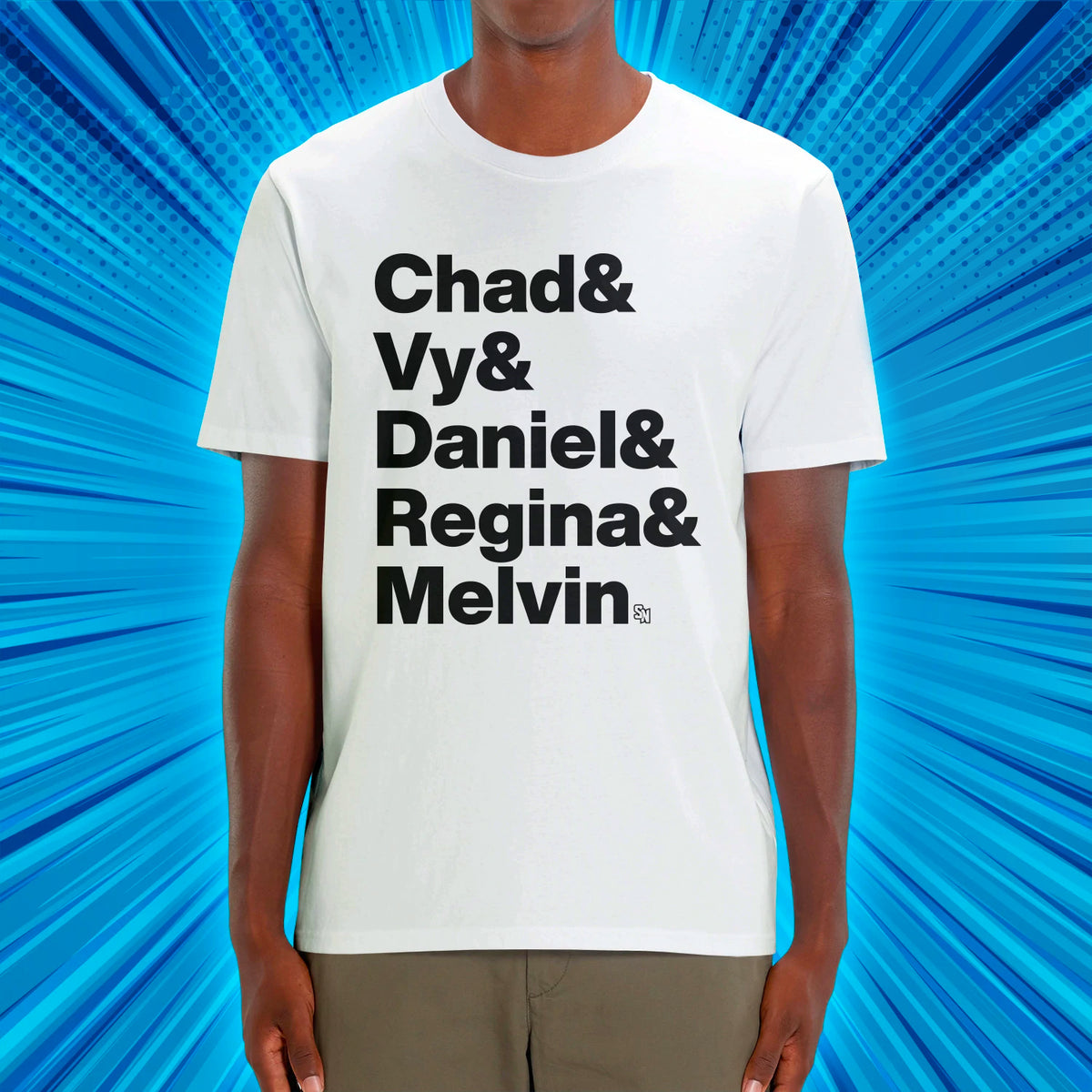 Chad &amp; Vy &amp; Daniel &amp; Regina &amp; Melvin Adult T-shirt