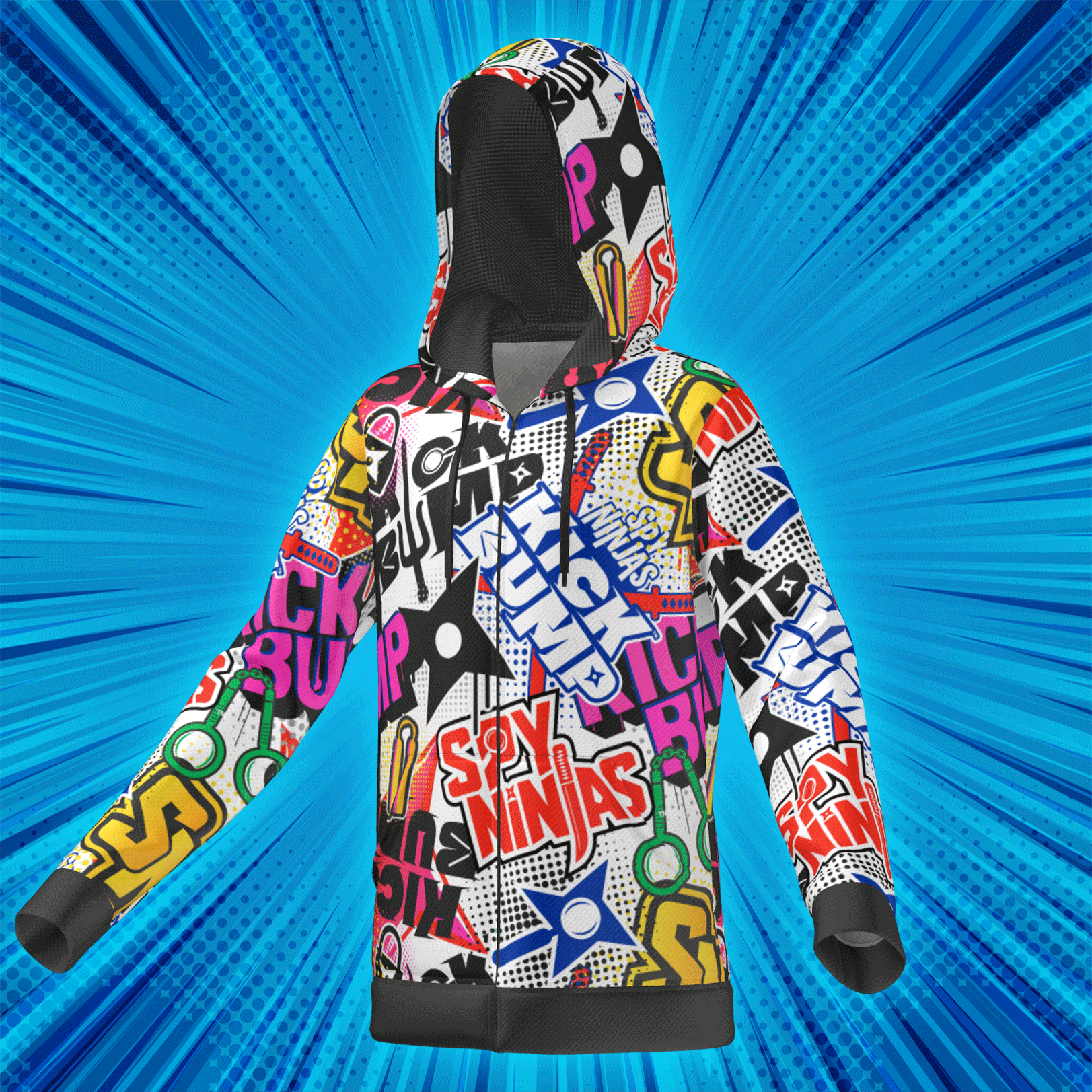 Spy Ninjas x Kick Bump Adult Zip Hoodie Spy Ninjas x Kick Bump Adult Zip Hoodie