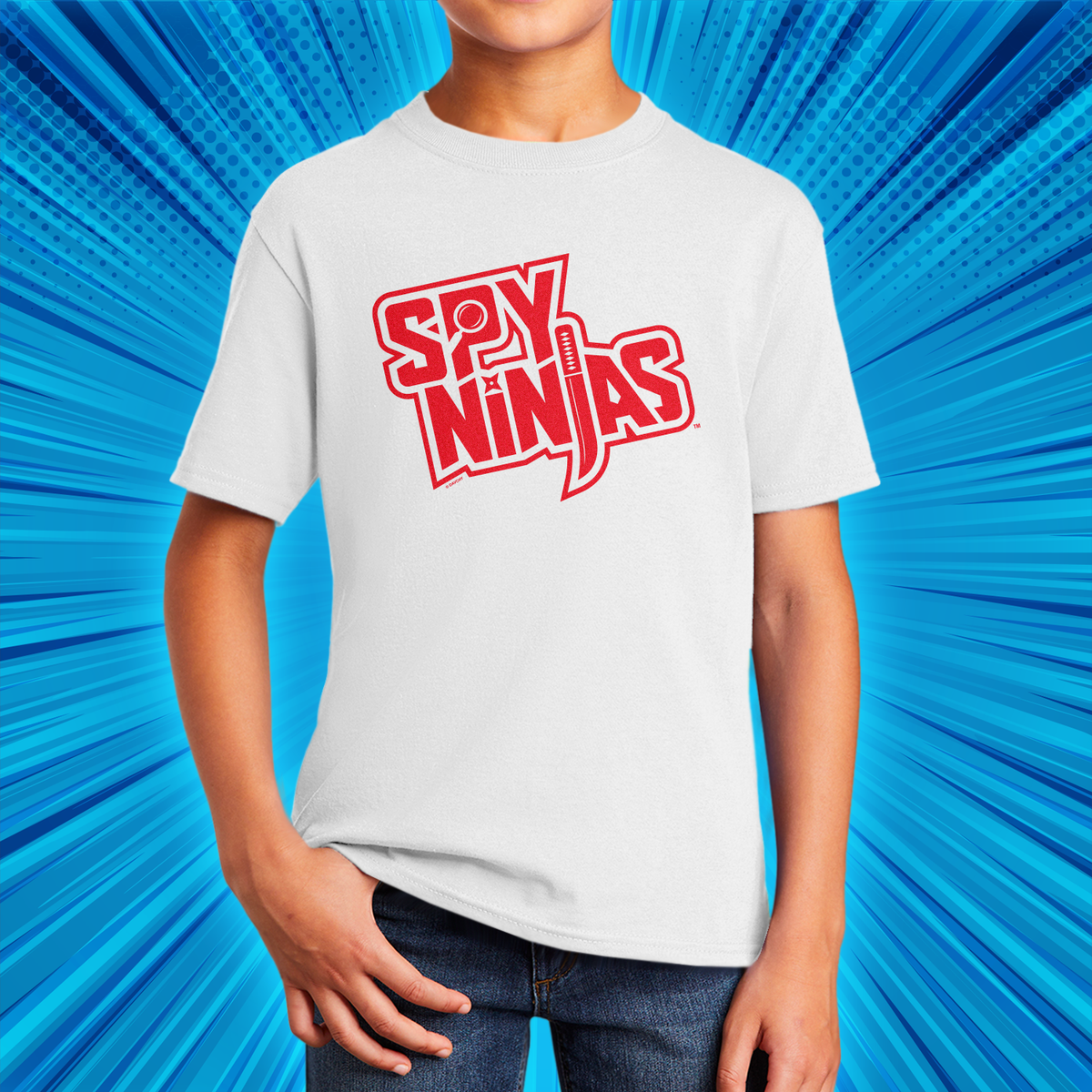 Spy Ninjas Youth Short Sleeve T-Shirt - White