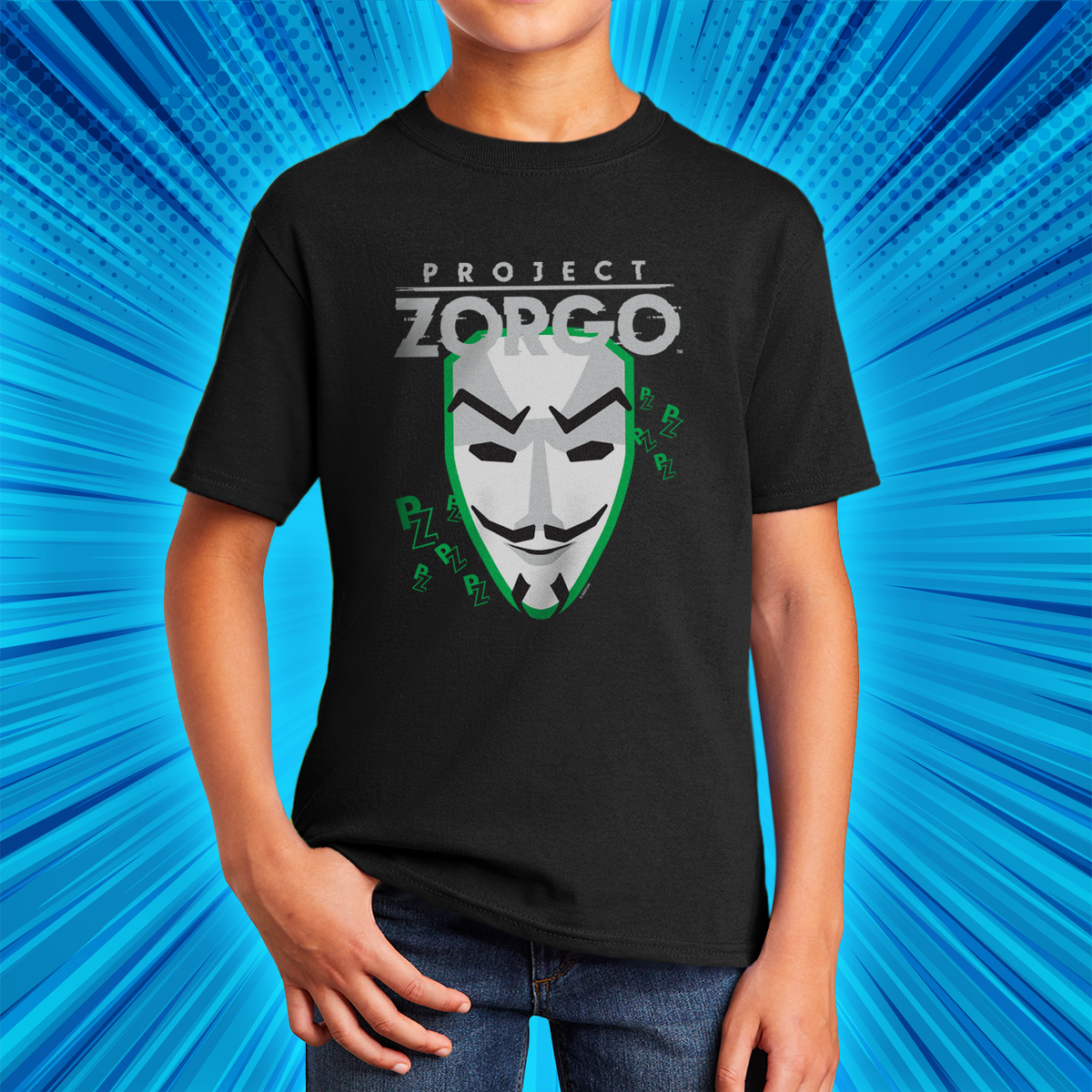 Project Zorgo™ Youth Short Sleeve T-Shirt - Black